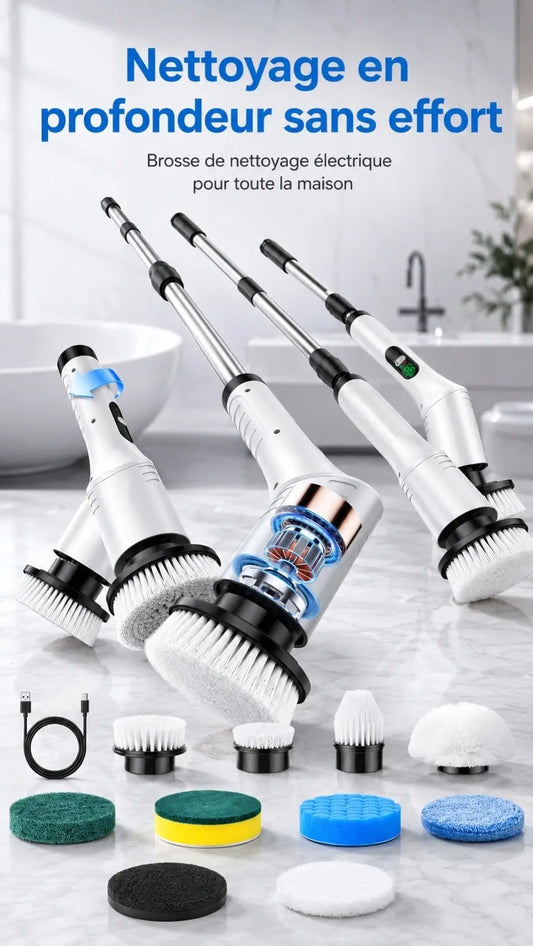 BROSSE DE NETTOYAGE 9 en 1