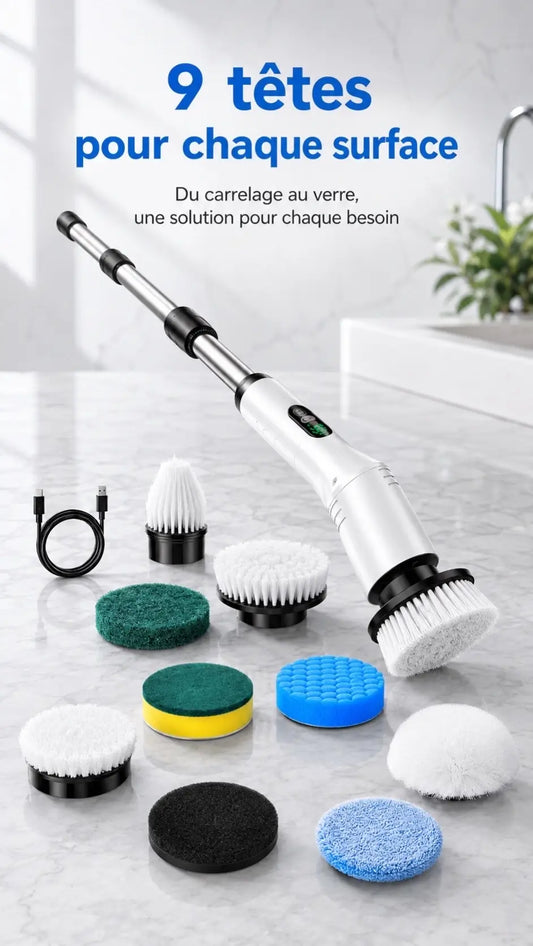 BROSSE DE NETTOYAGE 9 en 1